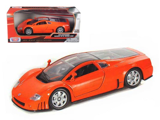 Volkswagen Nardo W12 Orange 1/24 Diecast Car Model Motormax