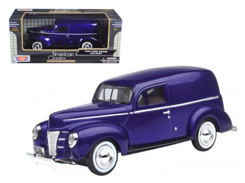 1940 Ford Sedan Delivery Purple Metallic 1/24 Diecast Car Motormax