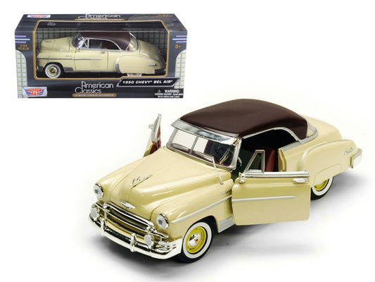 1950 Chevrolet Bel Air Cream 1/24 Diecast Car Motormax