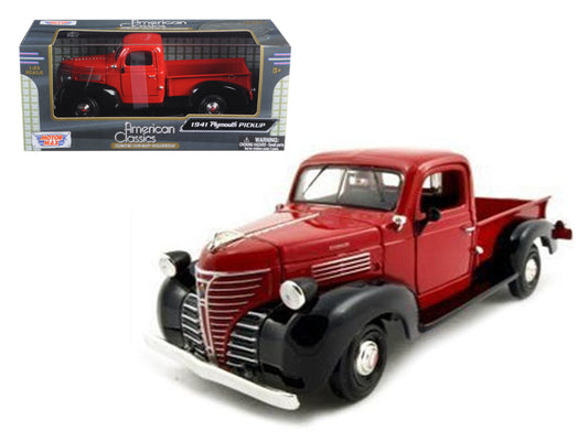 1941 Plymouth Pickup Red 1/24 Diecast Car Motormax