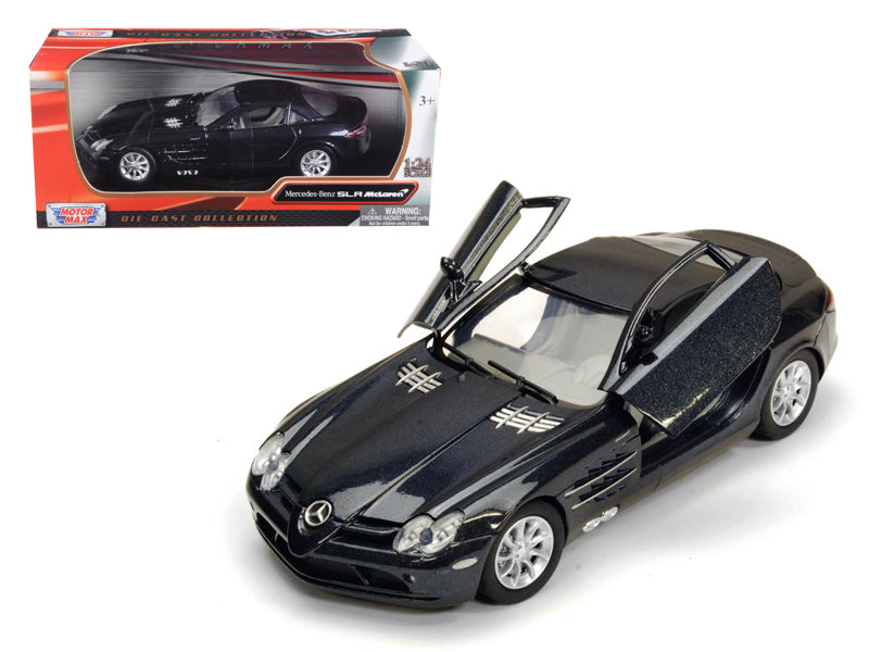 Mercedes Mclaren SLR Metallic Black 1/24 Diecast Car Motormax