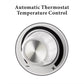 Optimus Portable 360 Surround Ceramic Heater w Thermostat & 2 Heat Settings