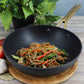 Oster Abbottsford 11" Nonstick Round Aluminum Wok in Black