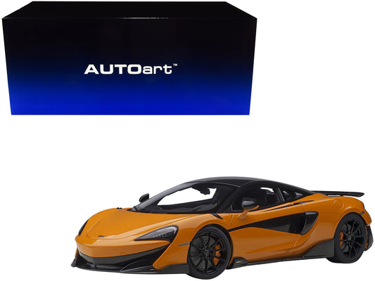 Mclaren 600LT Myan Orange Carbon 1/18 Model Car Autoart