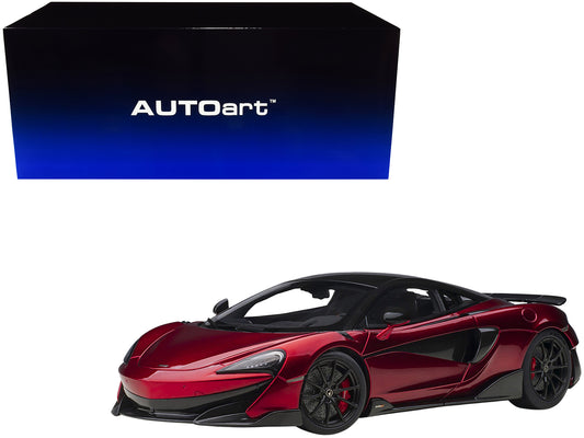 Mclaren 600LT Vermillion Red Carbon 1/18 Model Car Autoart