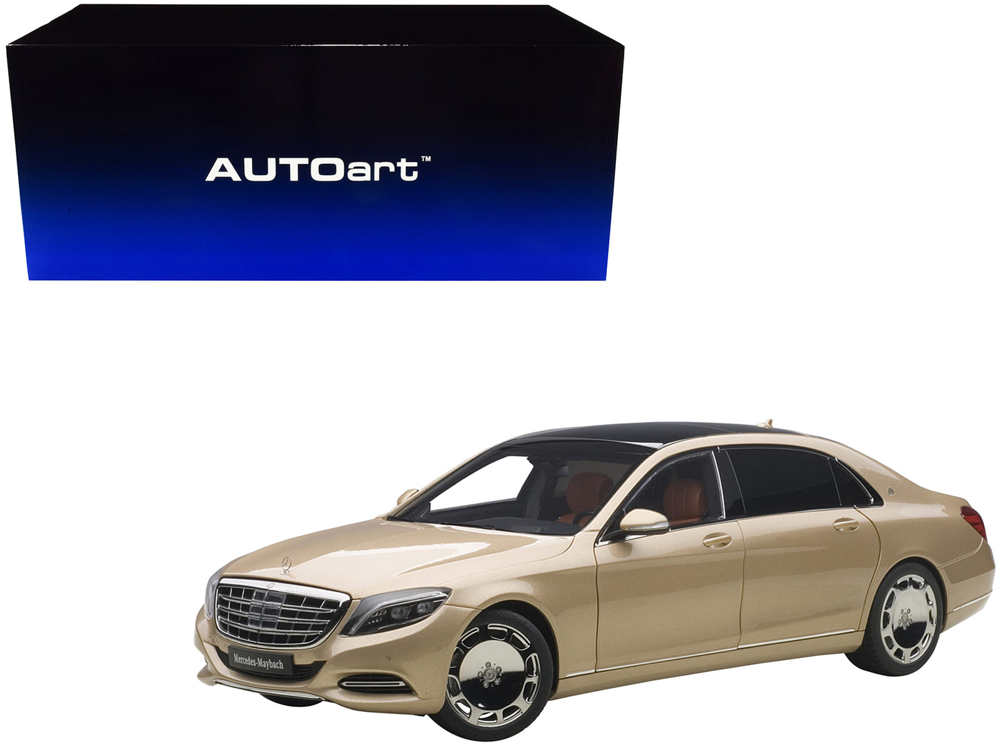 Mercedes Maybach S Class S600 Champagne Gold 1/18 Model Car Autoart