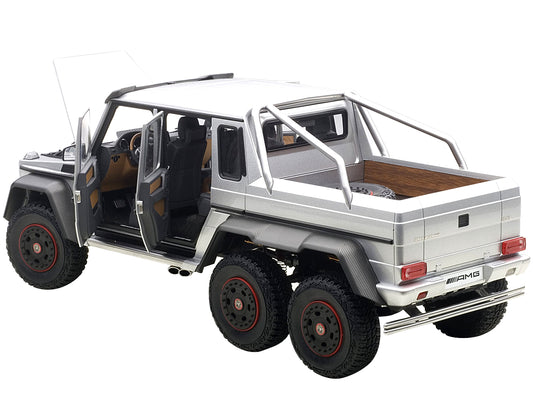 Mercedes G63 AMG 6X6 Silver 1/18 Model Car Autoart