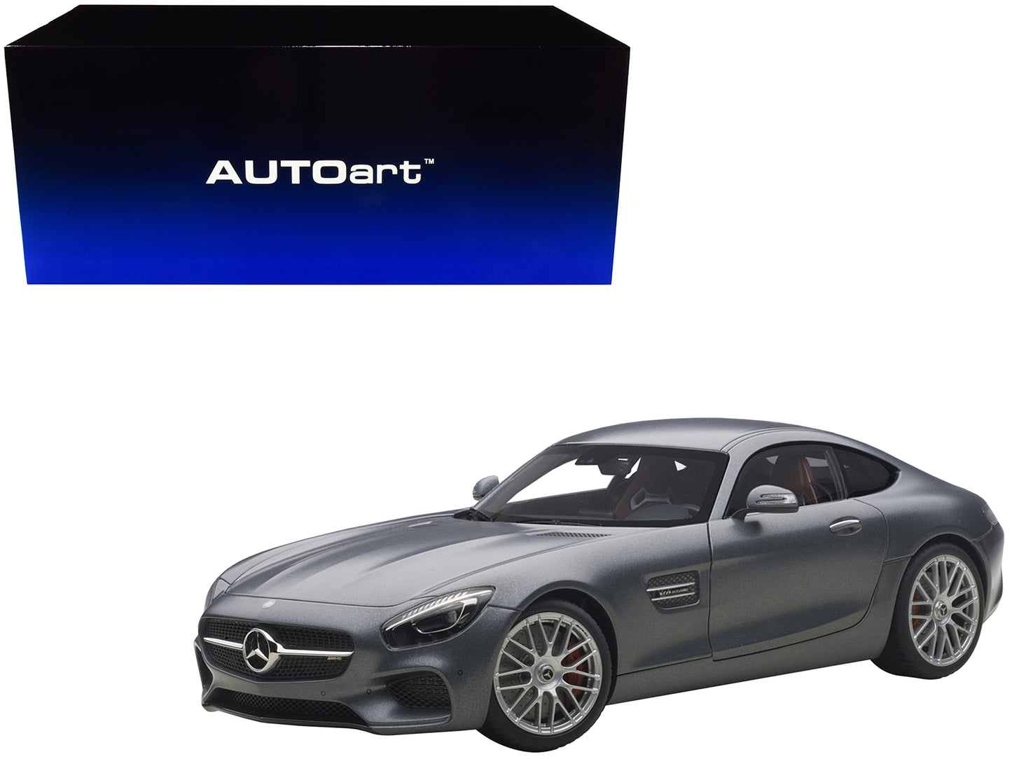 Mercedes AMG GT S Matt Grey 1/18 Model Car Autoart