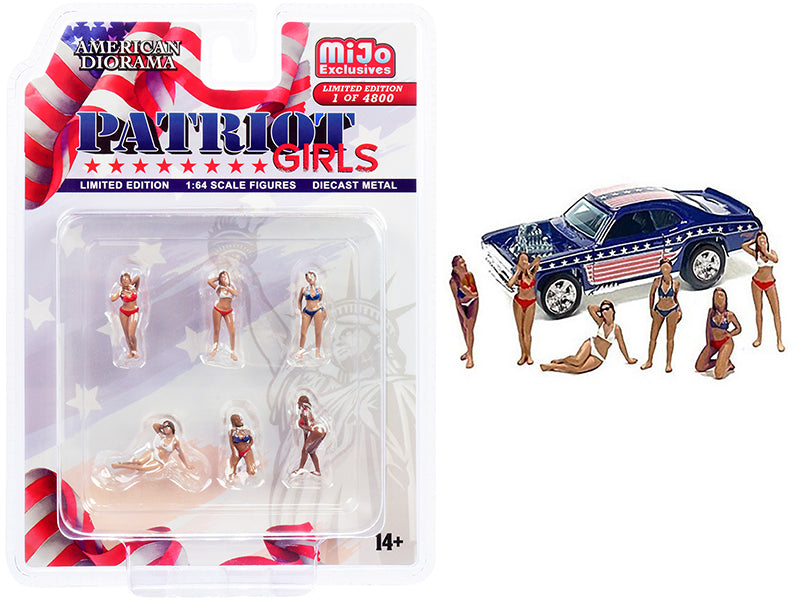 Patriot Girls 6 piece Diecast Figurines Set Limited Edition to 4800 Pcs Worldwi