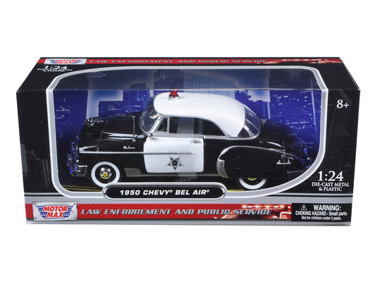 1950 Chevrolet Bel Air Police 1/24 Diecast Car Motormax