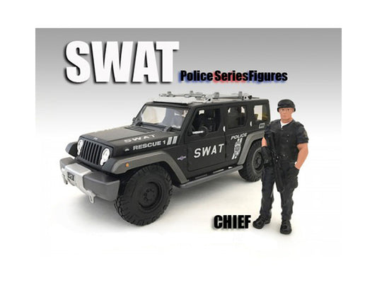 SWAT Team Chief Figure For 1:18 Scale Models American Diorama