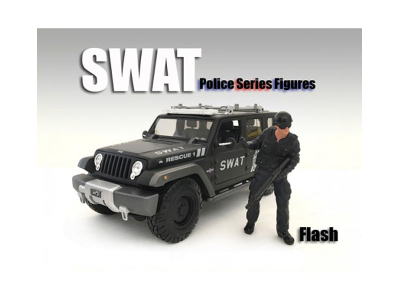 SWAT Team Flash Figure For 1:18 Scale Models American Diorama