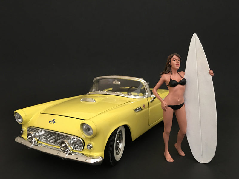 Surfer Casey Figure for 1/18 Scale Models American Diorama