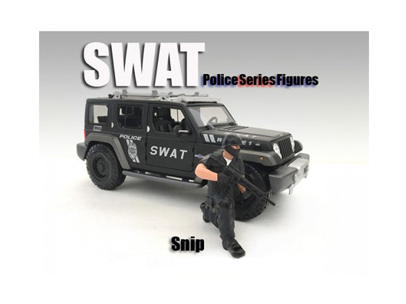 SWAT Team Snip Figure For 1:24 Scale Models American Diorama