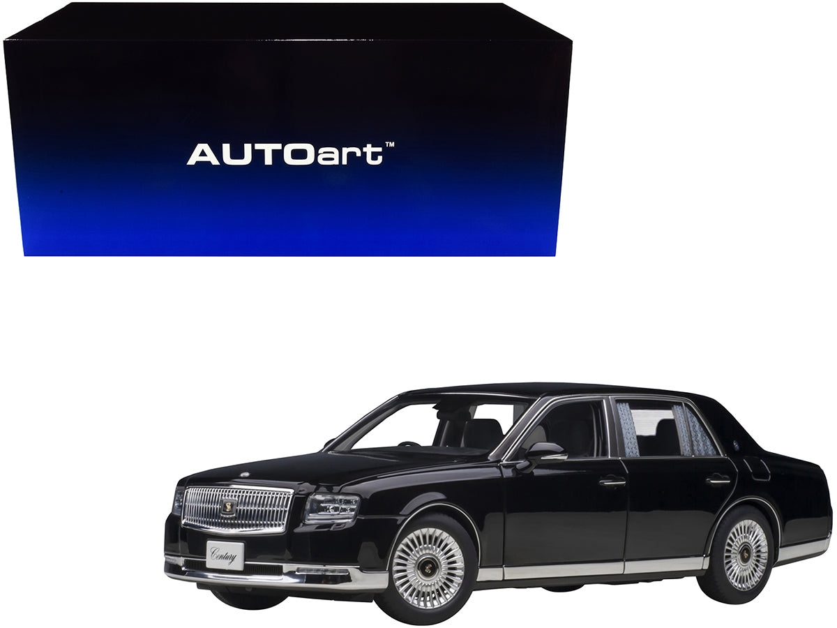 Toyota Century w Curtains RHD Right Hand Drive Black Special Edition 1/18 Model