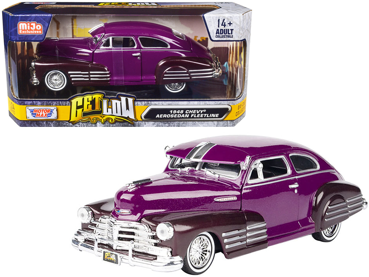 1948 Chevrolet Aerosedan Fleetside Lowrider Purple Metallic Dark Purple Metalli