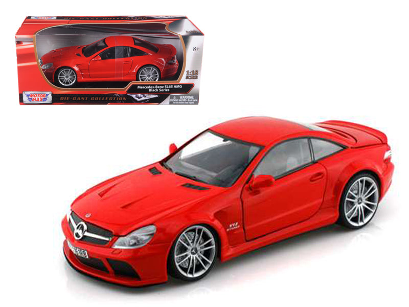 Mercedes SL65 AMG Black Series R230 Red 1/18 Diecast Car Motormax