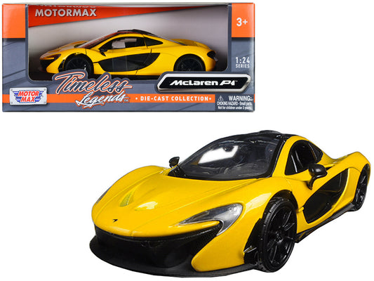 McLaren P1 Yellow 1/24 Diecast Car Motormax