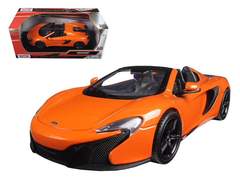 McLaren 650S Spider Orange 1/24 Diecast Car Motormax