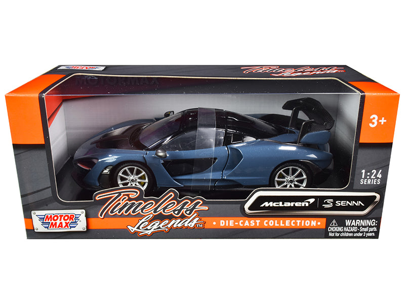 McLaren Senna Gray Metallic Black Timeless Legends 1/24 Diecast Car Motormax