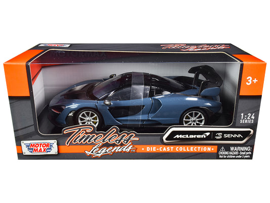 McLaren Senna Gray Metallic Black Timeless Legends 1/24 Diecast Car Motormax