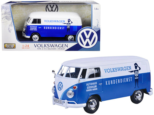 Volkswagen Type 2 T1 Delivery Van Autohaus Sudekum Kundendienst Candy Blue Whit