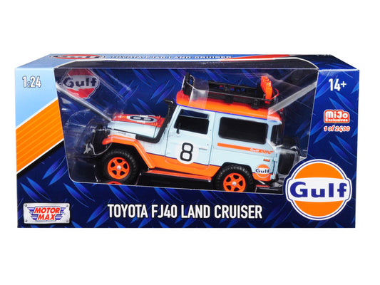 Toyota FJ40 Land Cruiser #8 Gulf Oil  White Limited Edition to 2400 Pcs Worldwi