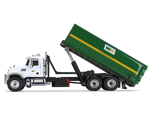 Mack Granite MP Refuse Garbage Truck w Tub-Style Roll-Off Container Waste Manag