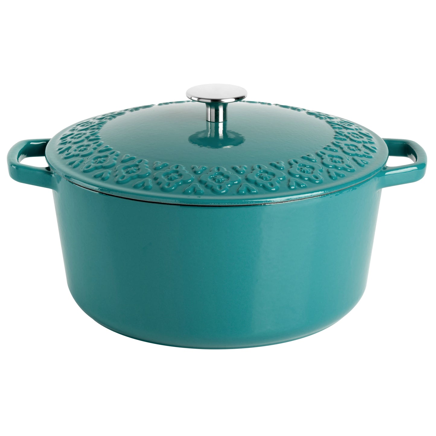 Spice by Tia Mowry Savory Saffron 3.9 Qt  Enameled Cast Iron Dutch Oven w Lid i