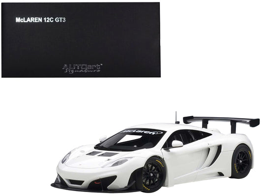 Mclaren 12C GT3 White 1/18 Diecast Car Autoart