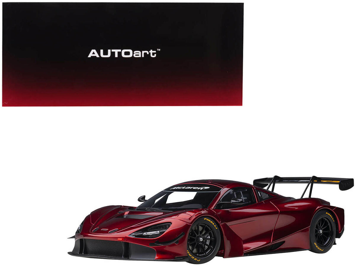 McLaren 720S GT3 Volcano Red Metallic 1/18 Model Car Autoart