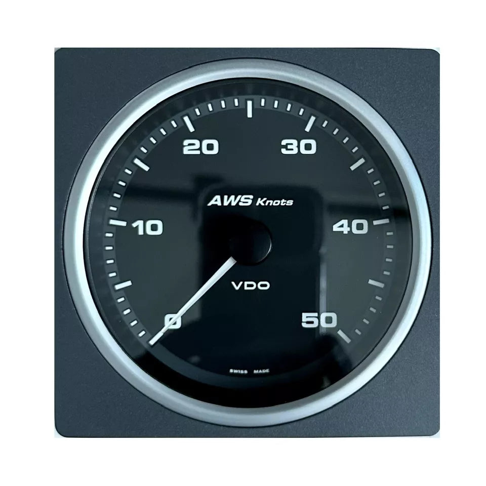 Veratron VDO 4-3/8” 110mm AcquaLink Boat Wind Speed Gauge Weather 0 to 50 Knots