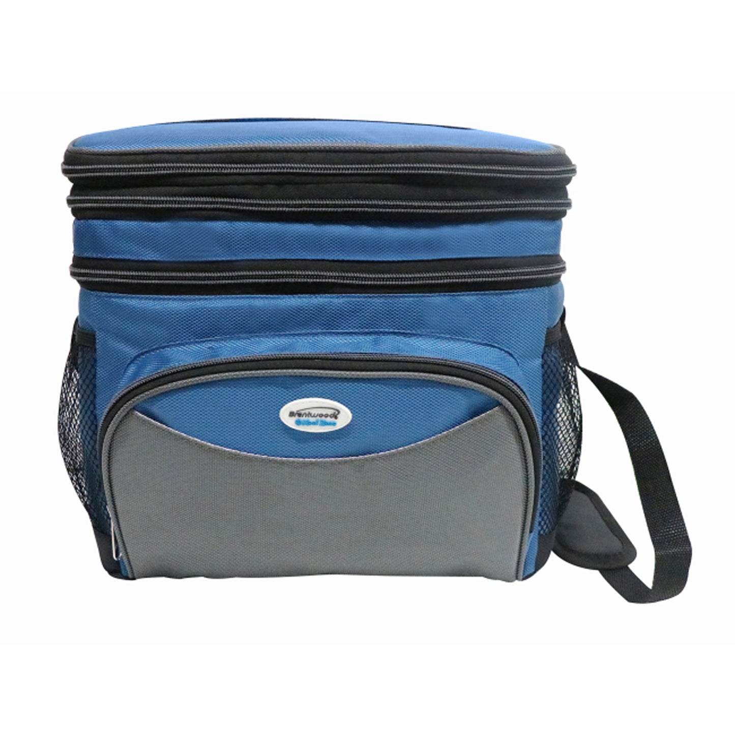 Brentwood Kool Zone 6 Can Blue Insulated Cooler Bag w Hard Liner