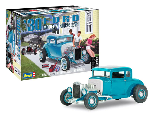 Level 5 Model Kit 1930 Ford Model A Coupe 2-in-1 Kit 1/25 Scale Model Revell