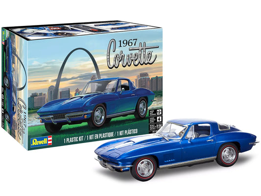 Level 4 Model Kit 1967 Chevrolet Corvette Sport Coupe 1/25 Scale Model Revell
