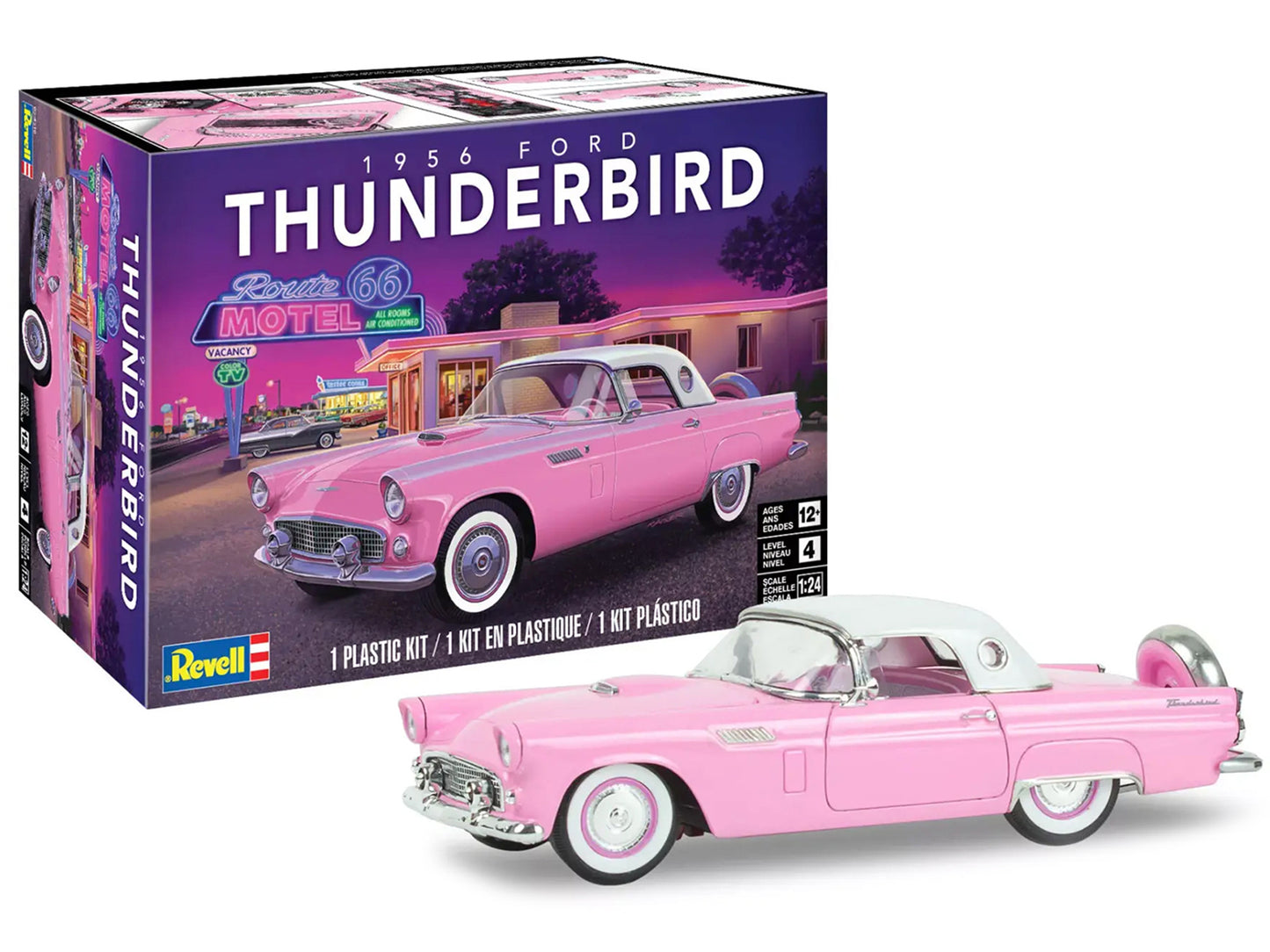 Level 4 Model Kit 1956 Ford Thunderbird 1/24 Scale Model Revell