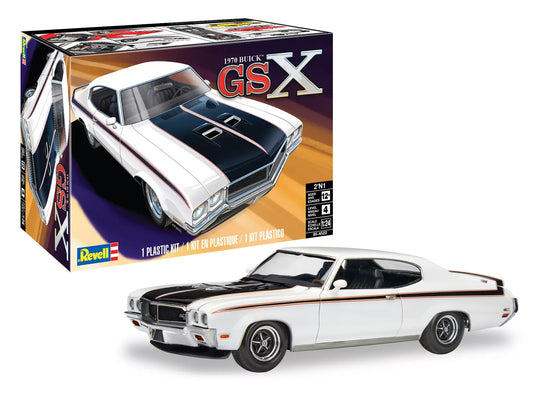Level 4 Model Kit 1970 Buick GSX 2-in-1 Kit 1/24 Scale Model Revell