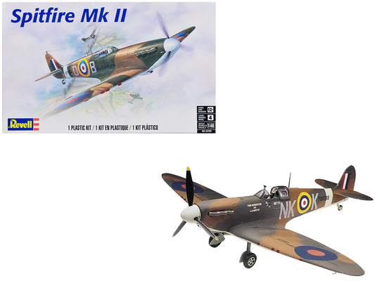 Level 4 Model Kit Supermarine Spitfire Mk-II Fighter Aircraft 1/48 Scale Model