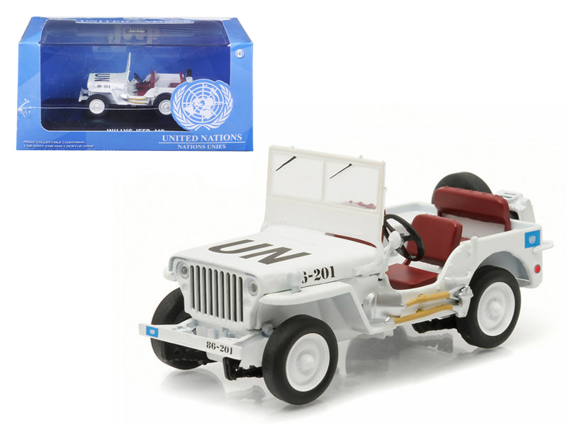 1944 Jeep Willys UN United Nations White 1/43 Diecast Car Greenlight