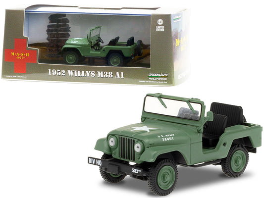 1952 Willys M38 A1 Army Green MASH 1972-1983 TV Series 1/43 Diecast Car Greenli