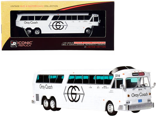 MCI MC-7 Challenger Intercity Coach Bus White Gray Coach Toronto - Guelph Canad