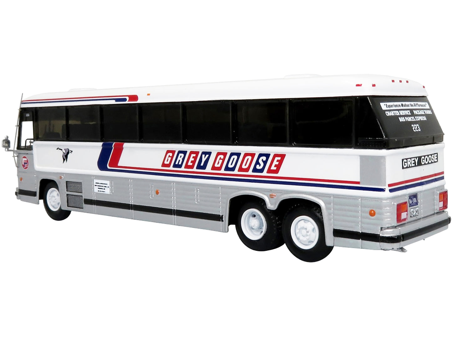 MCI MC-12 Coach Classic Bus Grey Goose Lines Destination: Winnipeg Manitoba Can