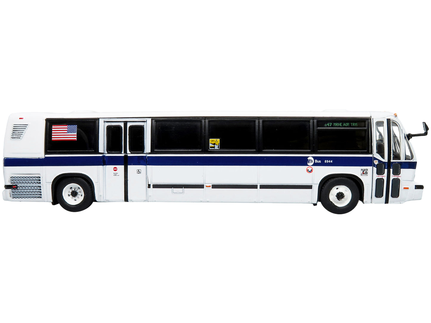 TMC RTS Transit Bus MTA New York 47 LaGuardia Airport Marine Air Term MTA New Y