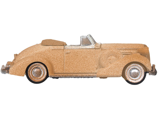 1936 Buick Special Convertible Coupe Beige Rusted Junkyard Project 1/87 HO Scal