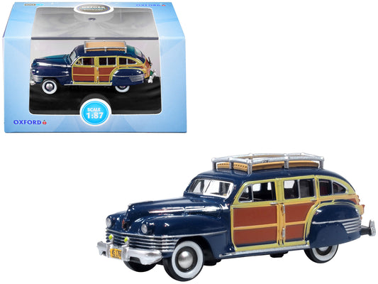 1942 Chrysler Town & Country Woody Wagon South Sea Blue w Wood Panels & Roof Rac