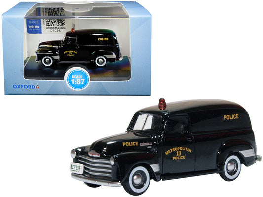 1950 Chevrolet Panel Van Black Metropolitan 13 Police Washington D.C. 1/87 HO S