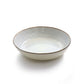 Elama Countess 16 Piece Embossed Double Bowl Stoneware Dinnerware Set Off-White