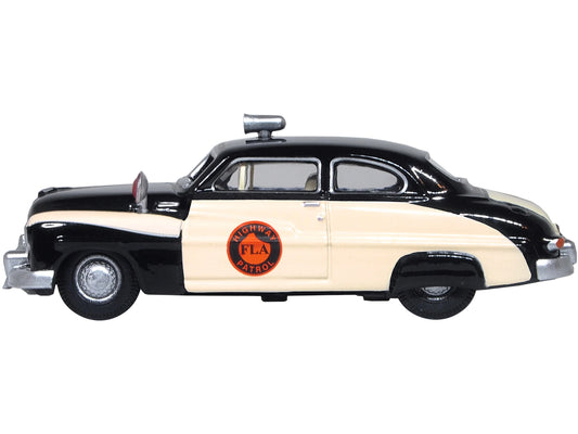 1949 Mercury Monarch Police Black White Florida Highway Patrol 1/87 HO Scale Di