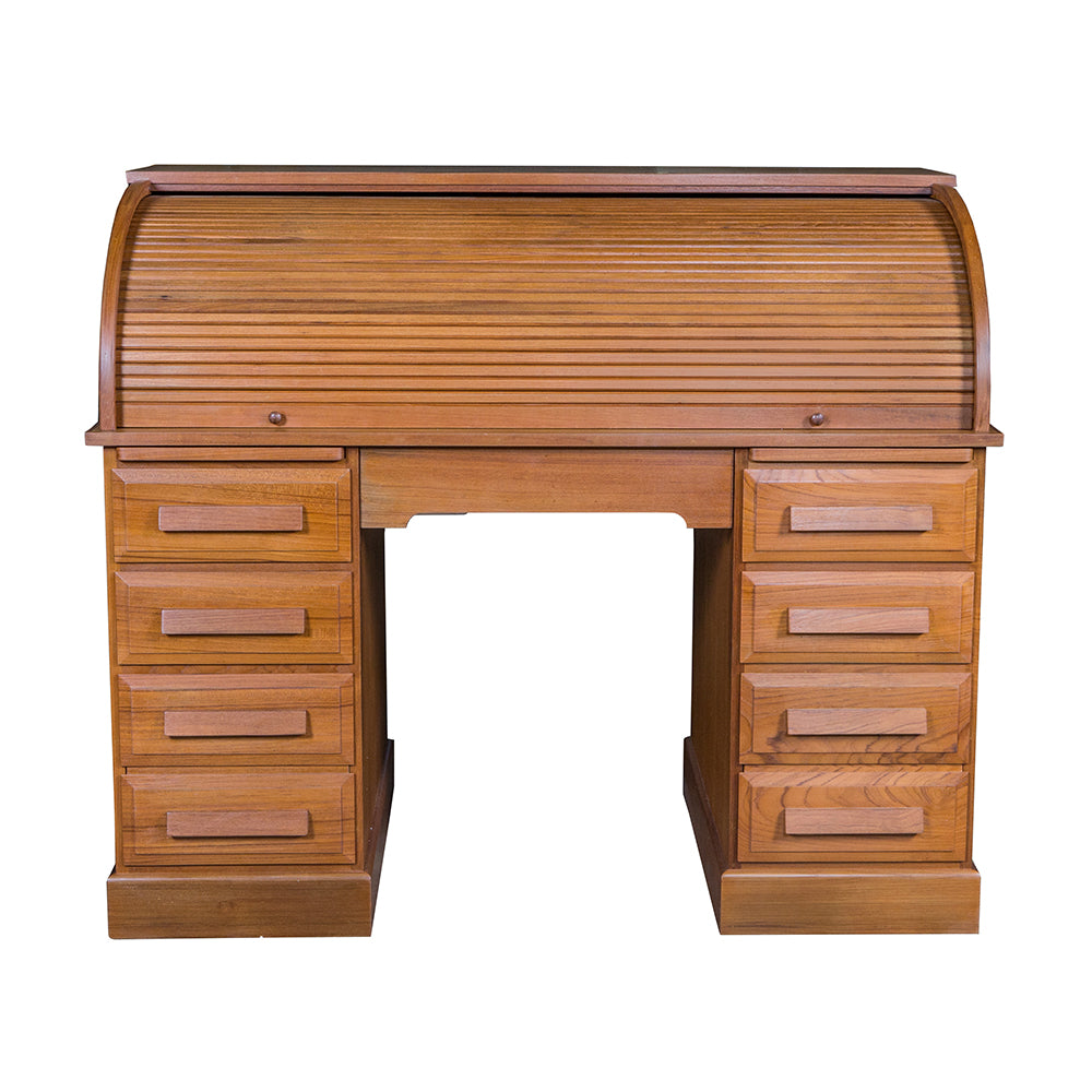 Whitecap Roll Top Desk - 100% Solid Teak (Oiled)