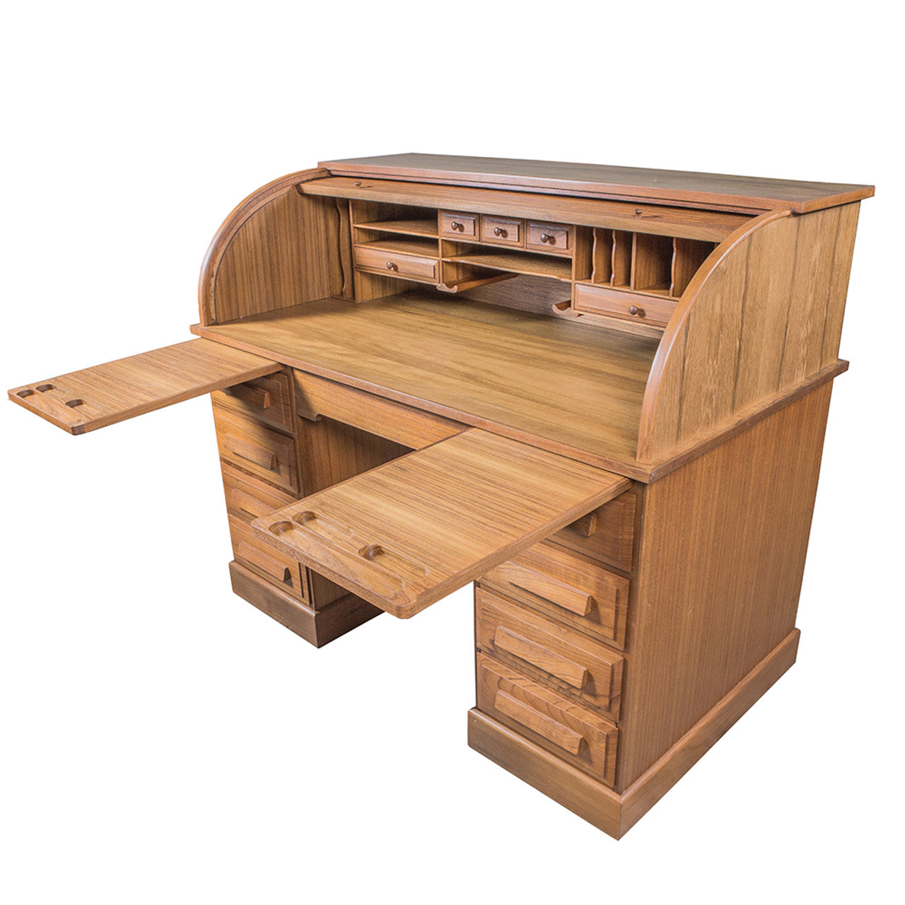 Whitecap Roll Top Desk - 100% Solid Teak (Oiled)